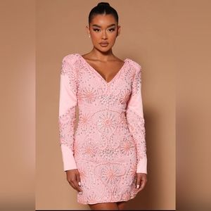 Pink Embellished Dress